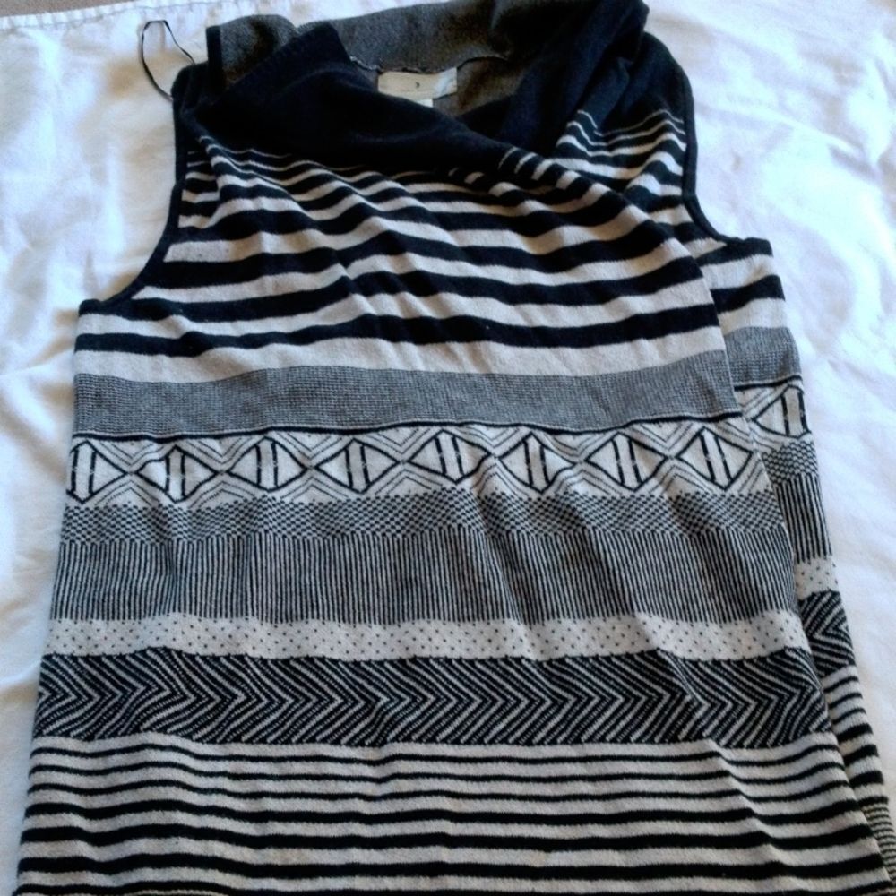 Anthropologie RUBY MOON sleeveless open front sweater size L - Picture 6 of 6